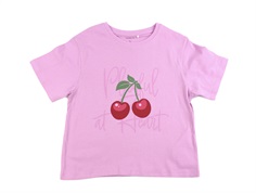 Name It pastel lavender cherry t-shirt